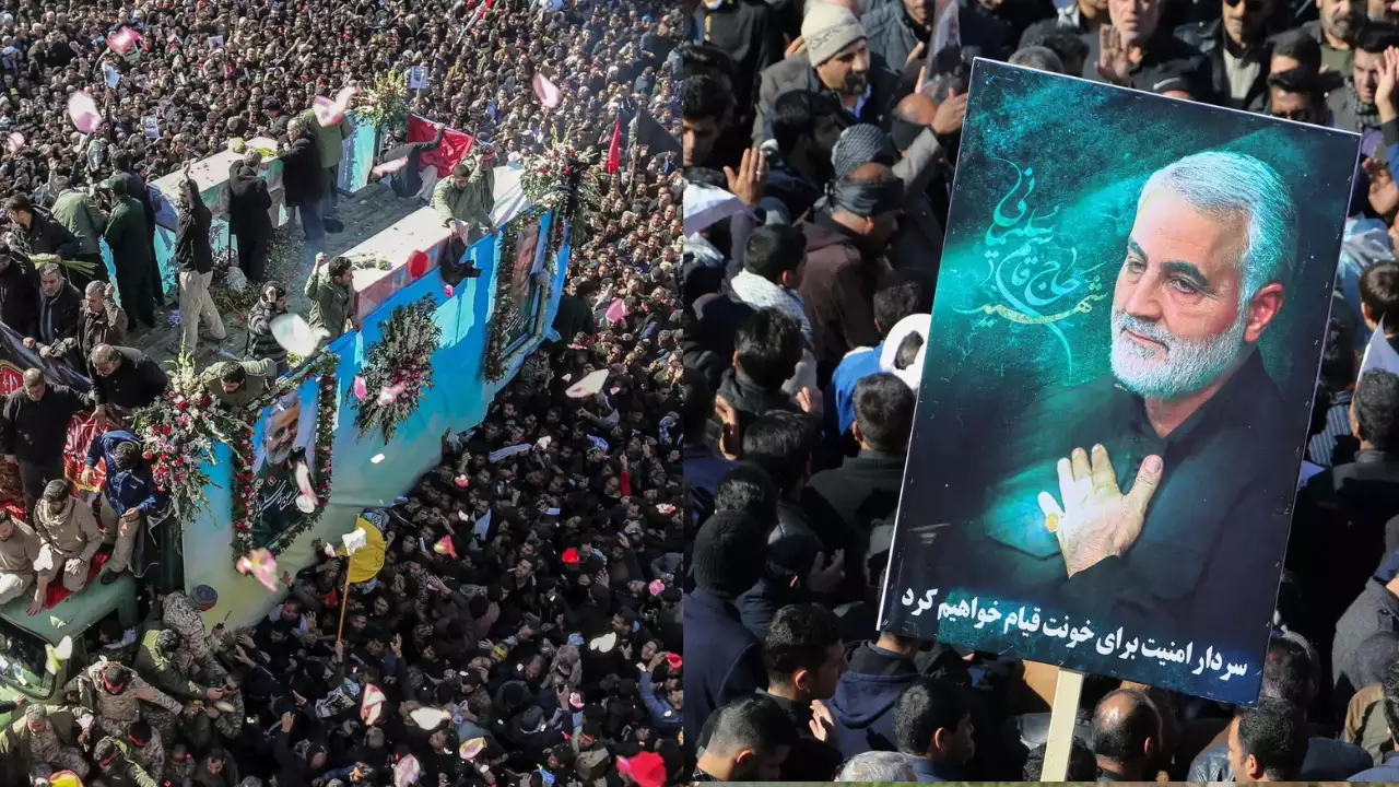 लगभग सौ लोग मारे गए कमांडर सुलेमानी के स्मारक पर हुए विस्फोटों में मारे गए; ईरान ने बदला लेने की प्रतिज्ञा की