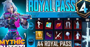 BGMI A4 Royale Passes