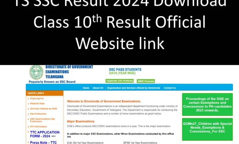 10th result 2024 telangana:
