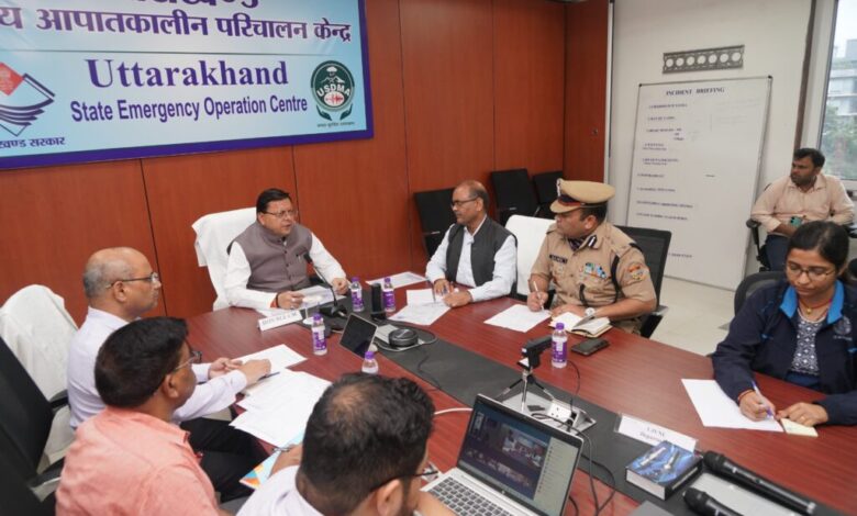 CM Pushkar Dhami ने आईटी पार्क स्थित उत्तराखंड राज्य आपदा परिचालन केंद्र पहुंचे