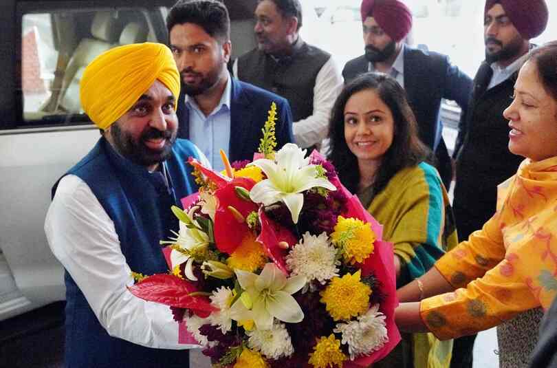 CM Bhagwant Mann ने A-ब्लॉक में पंजाब भवन में डायनिंग हॉल का उद्घाटन किया