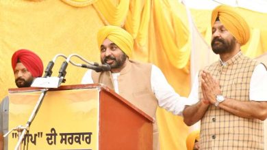 बरनाला में CM Bhagwant Mann ने कहा, "इंकलाबी लोगों को खराब मौसम भी नहीं रोक सका।"