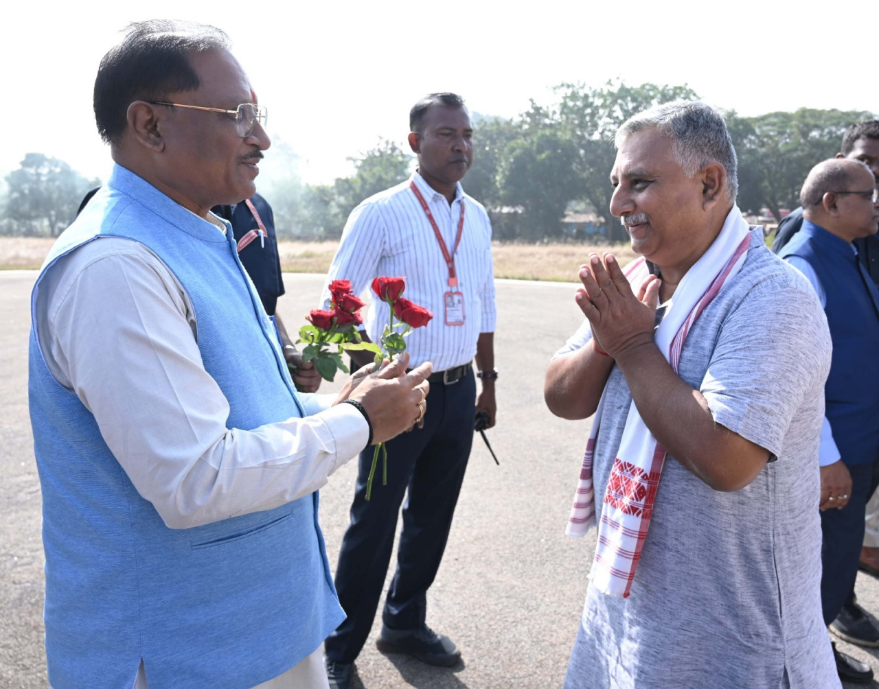 CM Vishnudev Sai एवं केन्द्रीय मंत्री श्री मंडाविया जशपुर पहुंचे