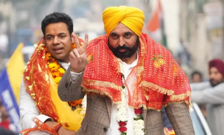 दिल्ली में मुख्यमंत्री भगवंत सिंह मान ने एक रोड शो में कहा कि हम सर्वे नहीं करते, सीधे सरकार में आते हैं