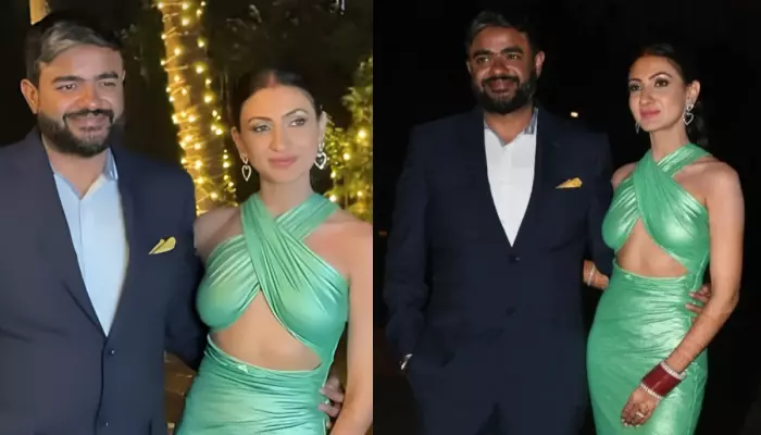 Priyanka Chopra Brother Wedding: प्रियंका की नई नवेली भाभी, नीलम, वेडिंग रिसेप्शन में पति सिद्धार्थ का हाथ थामे नजर आईं, जिसमें वह चूड़ा और सिंदूर फ्लॉन्ट करती दिखीं।