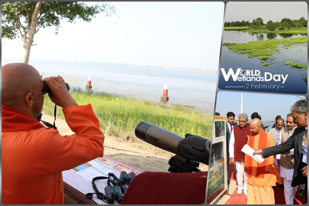 गोंडा में मुख्यमंत्री योगी आदित्यनाथ ने कहा कि वेटलैंड को पर्यटन से जोड़ने की जरूरत है, इससे रोजगार बढ़ेगा