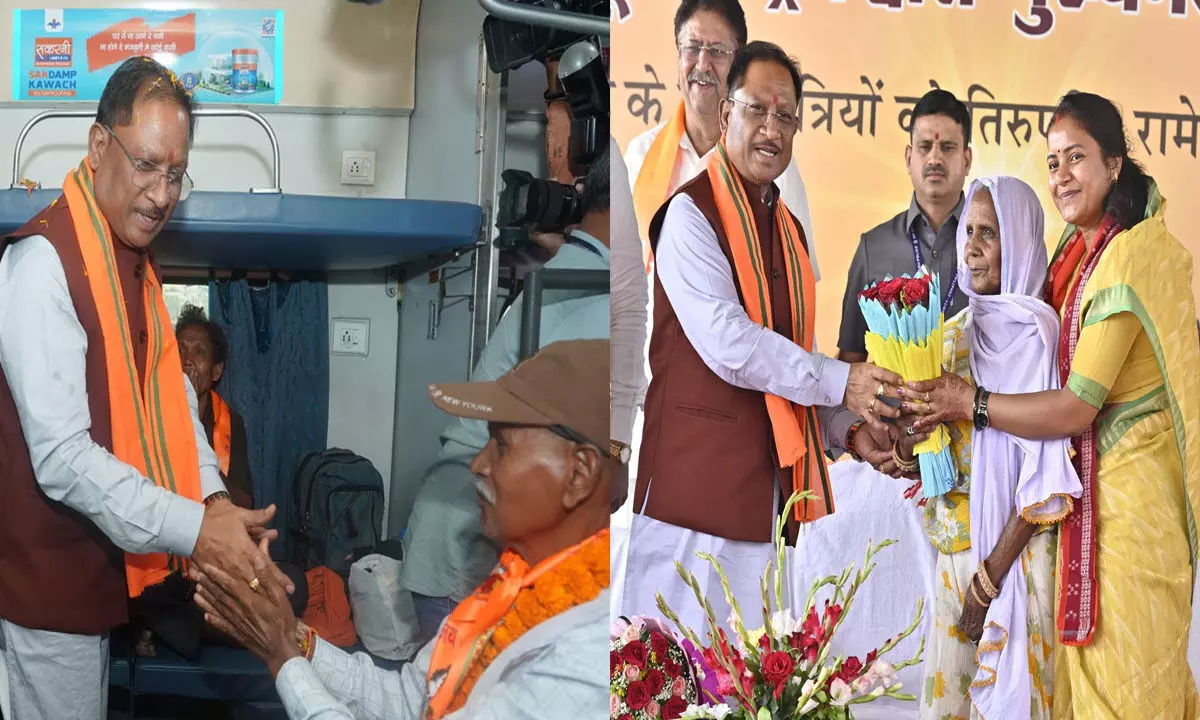 मुख्यमंत्री श्री विष्णु देव साय ने मुख्यमंत्री तीर्थदर्शन कार्यक्रम का उद्घाटन किया