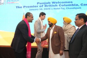 पंजाब के मुख्यमंत्री भगवंत सिंह मान ने ब्रिटिश कोलंबिया के साथ व्यापारिक संबंधों को और मजबूत करने की वकालत की !