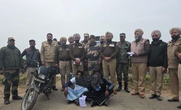पंजाब में ड्रोन से हेरोइन तस्करी नाकाम, तरन तारन में 3.925 किलो हेरोइन बरामद
