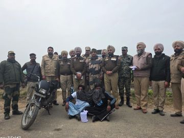 पंजाब में ड्रोन से हेरोइन तस्करी नाकाम, तरन तारन में 3.925 किलो हेरोइन बरामद