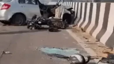 लुधियाना एलिवेटेड रोड पर काल बनी रफ्तार: कार और बाइक की भीषण टक्कर में दो की मौत, दो मासूमों के सिर से उठा पिता का साया