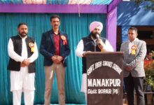 हरजोत सिंह बैंस ने श्री आनंदपुर साहिब निर्वाचन क्षेत्र में सरकारी हाई स्कूल, मानकपुर में कार्यशाला का नेतृत्व किया