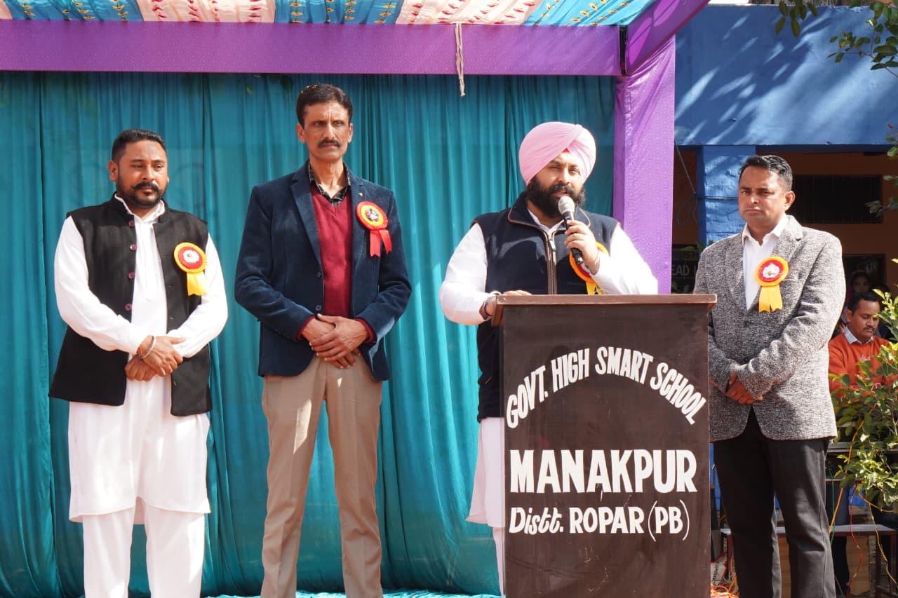 हरजोत सिंह बैंस ने श्री आनंदपुर साहिब निर्वाचन क्षेत्र में सरकारी हाई स्कूल, मानकपुर में कार्यशाला का नेतृत्व किया