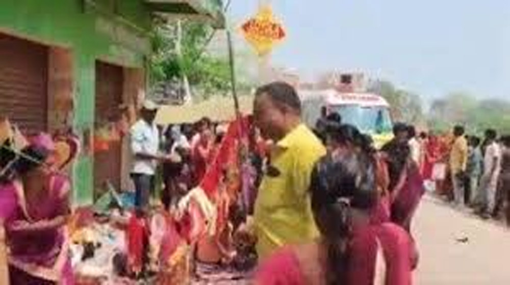 बिहारशरीफ में मातम, मां शीतला मंदिर में मची अफरा-तफरी, सीएम नीतीश ने किया मुआवजे का ऐलान