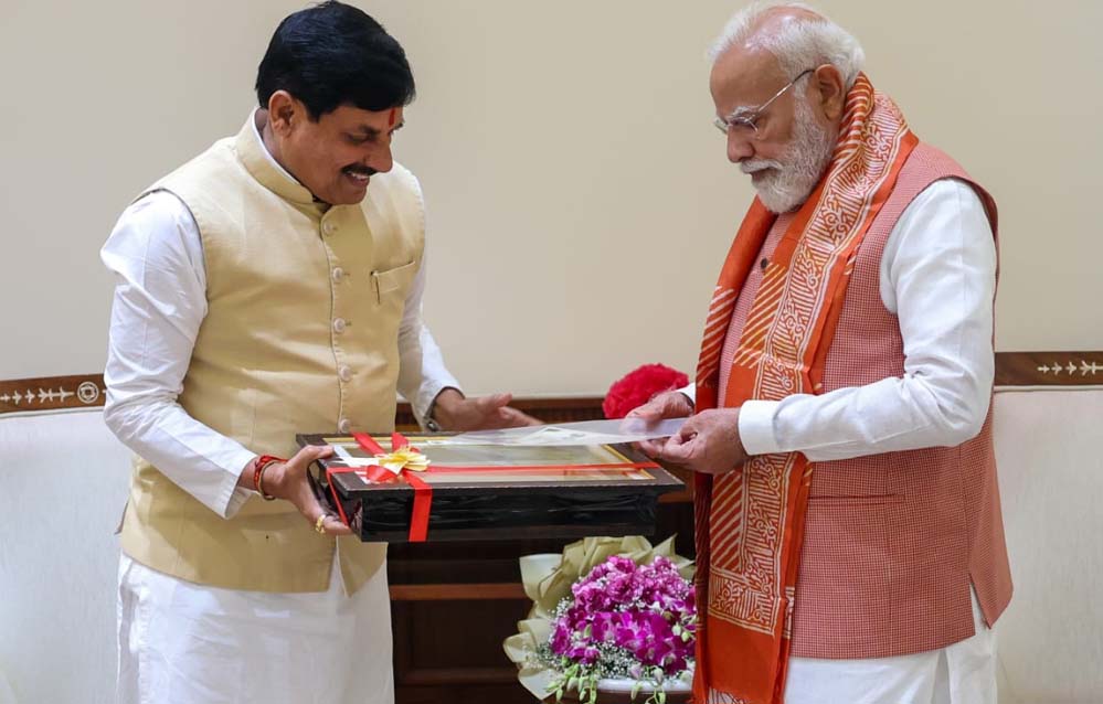 नई दिल्ली में प्रधानमंत्री मोदी से मुख्यमंत्री डॉ. यादव ने की महत्वपूर्ण भेंट