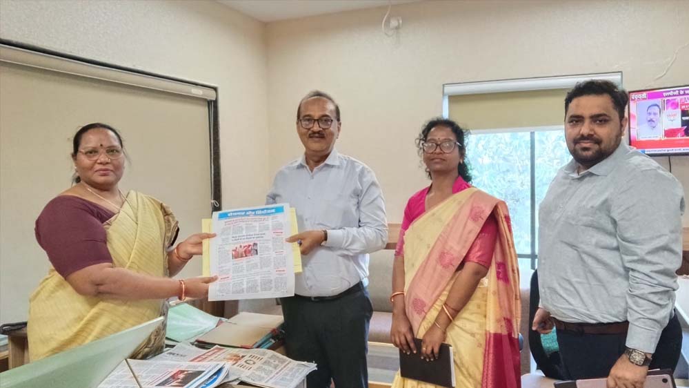 झारखंड सूचना विभाग की टीम ने छत्तीसगढ़ संवाद से ली ‘रोजगार और नियोजन’ की जानकारी