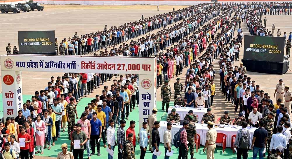 Agniveer Recruitment: मध्यप्रदेश में जबरदस्त क्रेज, 27 हजार से ज्यादा युवाओं ने किया आवेदन