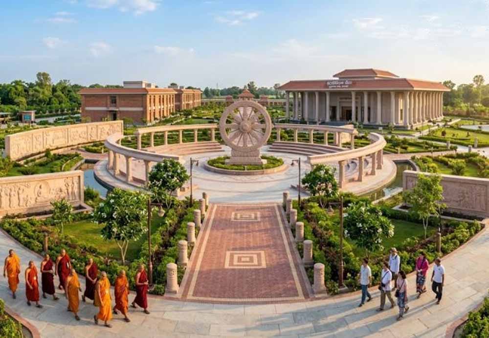 योगी सरकार की सतत पर्यटन की नीति के तहत विकसित हो रहा है श्रावस्ती में बुद्धवनम पार्क