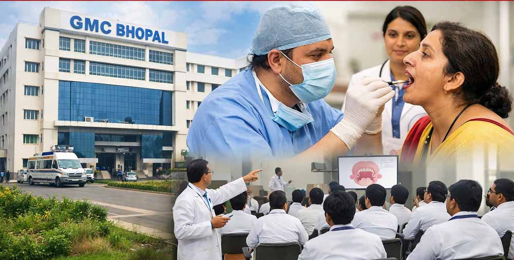 मध्य प्रदेश में ओरल कैंसर से लड़ाई तेज: भोपाल GMC नोडल सेंटर, 51 जिलों के डॉक्टर होंगे प्रशिक्षित