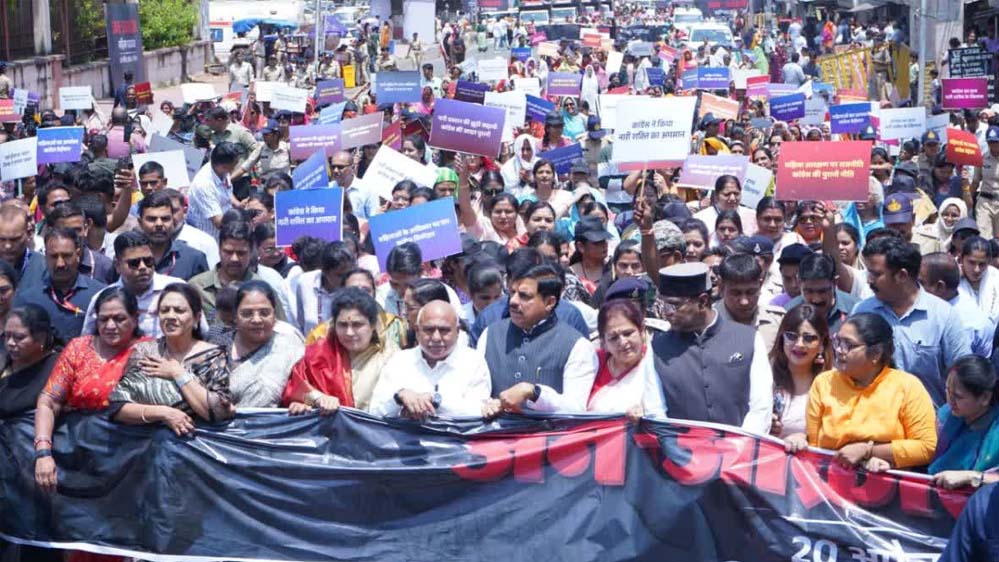 BJP का बड़ा प्रदर्शन, महिला आरक्षण पर सड़क पर उतरी पार्टी; CM ने विपक्ष को नारी अपमान याद दिलाया