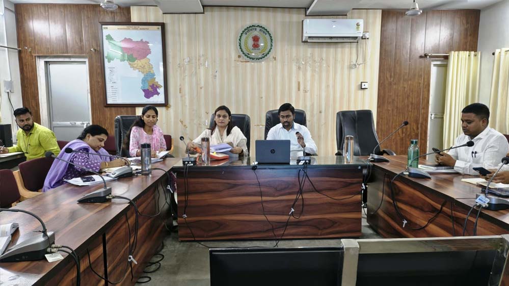 समय-सीमा बैठक में कलेक्टर सख्त, डीएमएफ कार्यों पर कड़ी निगरानी