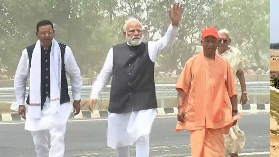 गंगा एक्सप्रेसवे के लोकार्पण पर पीएम मोदी ने की सीएम योगी के नेतृत्व में हो रहे विकास की सराहना