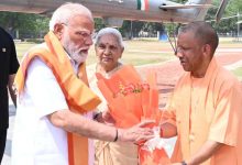 राज्यपाल व मुख्यमंत्री ने किया प्रधानमंत्री का स्वागत