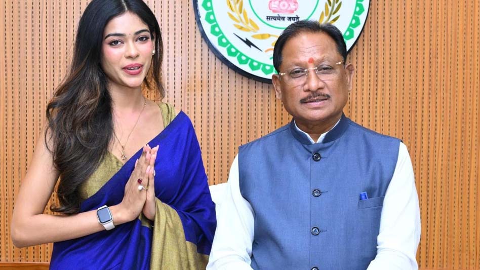 मिस इंडिया छत्तीसगढ़ अनुष्का सोन की CMसाय से सौजन्य मुलाकात, विधानसभा का ऐतिहासिक सत्र देखा