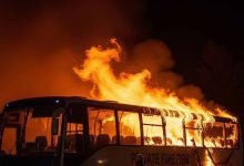 दर्दनाक घटना: भिवानी की प्राइवेट बस में भीषण आग, कई घायल