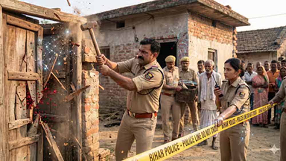 बिहार,मोतिहारी पुलिस की सख्त कार्रवाई, अपराधियों में मचा हड़कंप