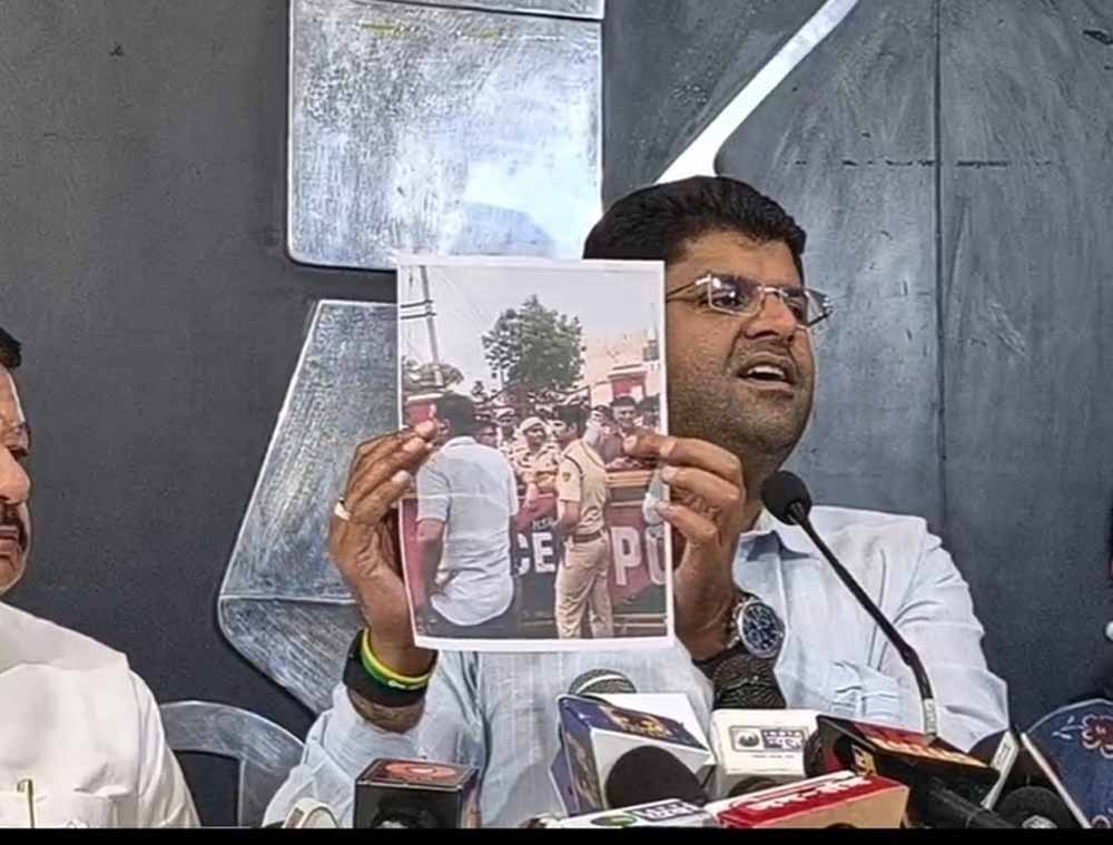 दुष्यंत चौटाला–CIA टीम विवाद में नया मोड़, ADGP–JJP आमने-सामने) GJU