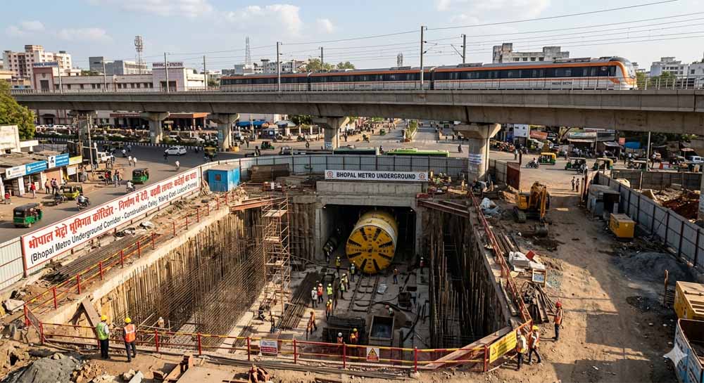 भोपाल मेट्रो की लागत आसमान छू रही, भूमिगत कॉरिडोर में देरी पर अफसरों की चुप्पी