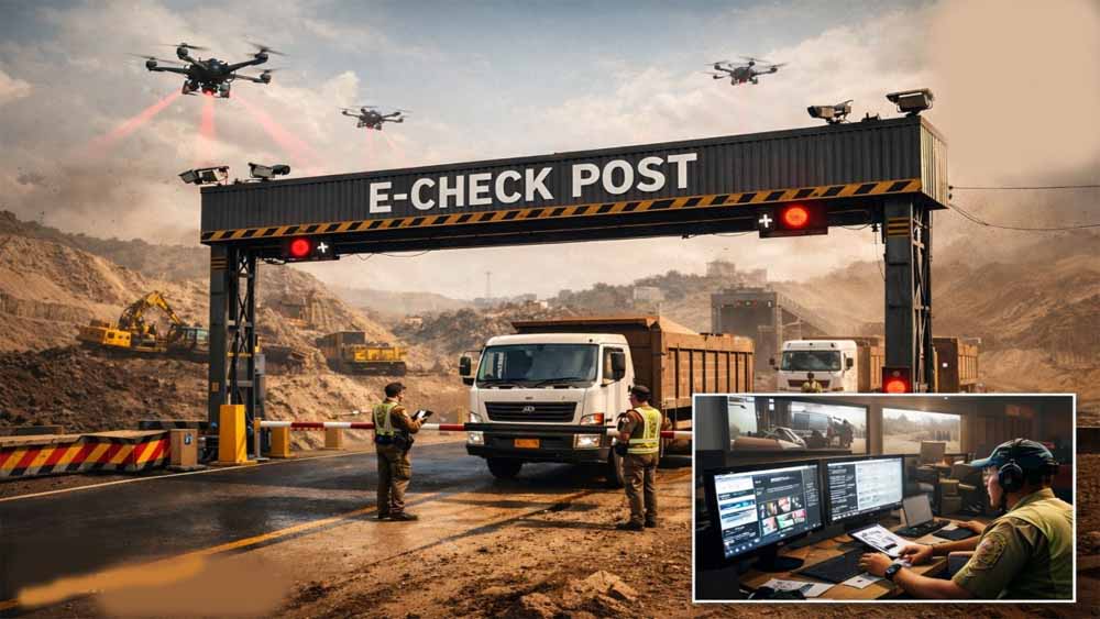 Illegal Mining पर बड़ा एक्शन: छत्तीसगढ़ में Drone Surveillance और 10 ई-चेक गेट से होगी सख्त निगरानी