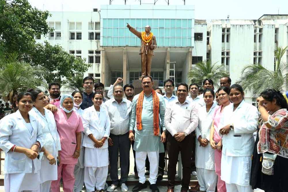 अंबेडकर जयंती पर संदेश: स्वास्थ्य मंत्री जायसवाल ने बाबा साहेब के विचारों को बताया मार्गदर्शक