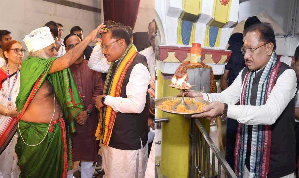 मुख्यमंत्री विष्णु देव साय ने रायगढ़ के राजापारा स्थित भगवान जगन्नाथ मंदिर में की पूजा-अर्चना