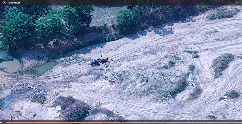 ड्रोन निगरानी से अवैध खनन पर हुआ कड़ा प्रहार