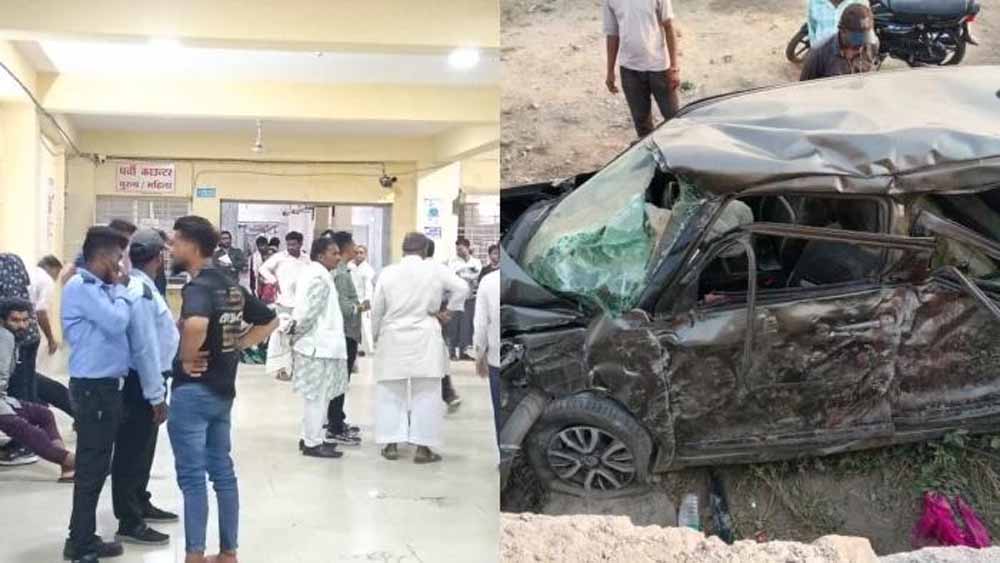 शादी की खुशियां बदलीं मातम में, खंडवा में कार हादसे में तीन युवकों की जान गई