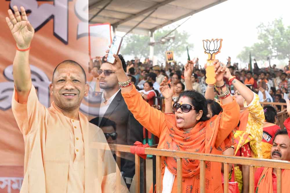 योगी आदित्यनाथ बोले - भाजपा सरकार आएगी तो बंगाल की सड़कों पर झाड़ू लगाएंगे गुंडे, माफिया व मौलाना