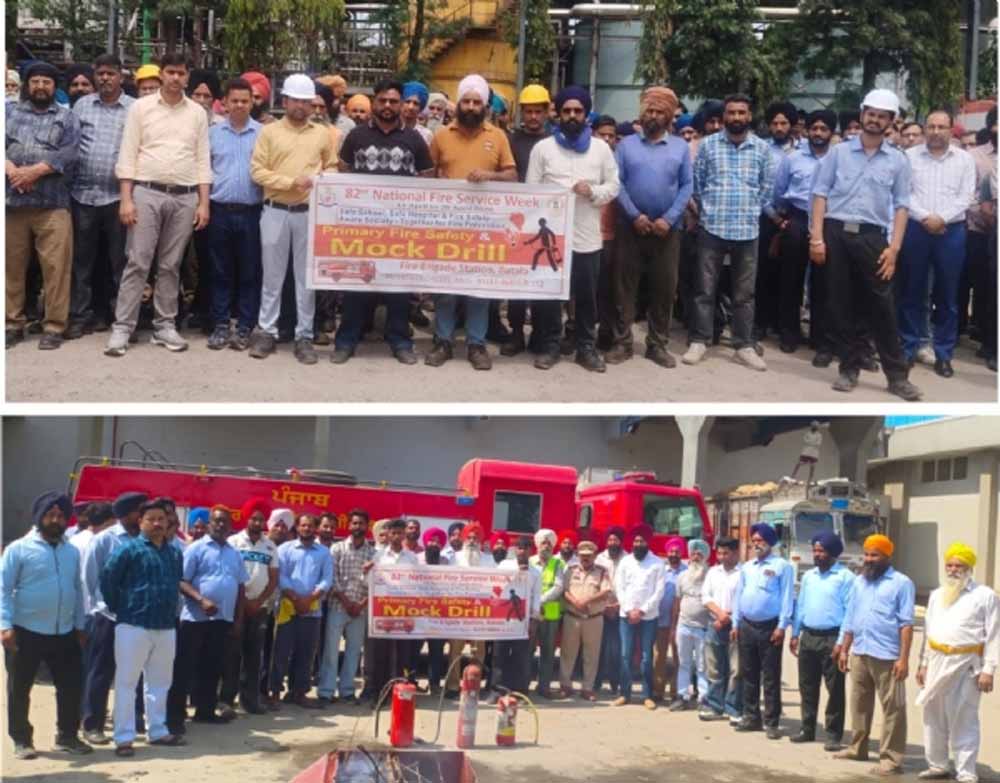 बटाला में सेफ प्लांट के तहत फायर सेफ्टी एक्सरसाइज कैंप लगाया गया