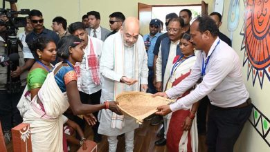 गृह मंत्री अमित शाह ने शहीद वीर गुंडाधूर सेवा डेरा ( जन सुविधा केंद्र ) का किया उद्घाटन