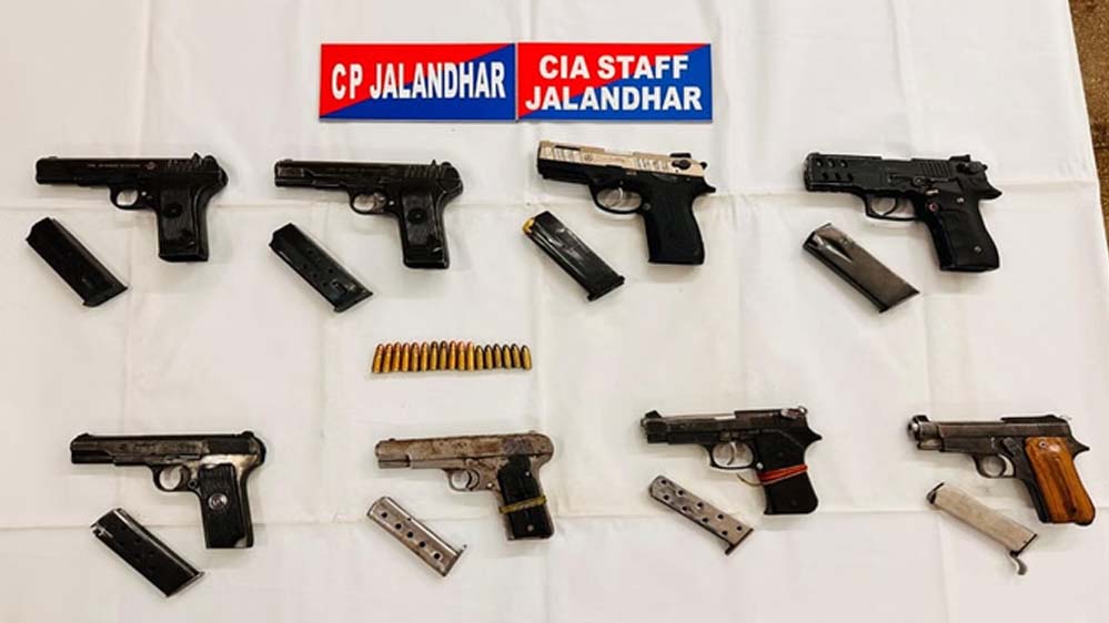 पंजाब पुलिस की बड़ी कामयाबी, गोल्डी बराड़ गैंग के चार शार्प शूटर दबोचे गए