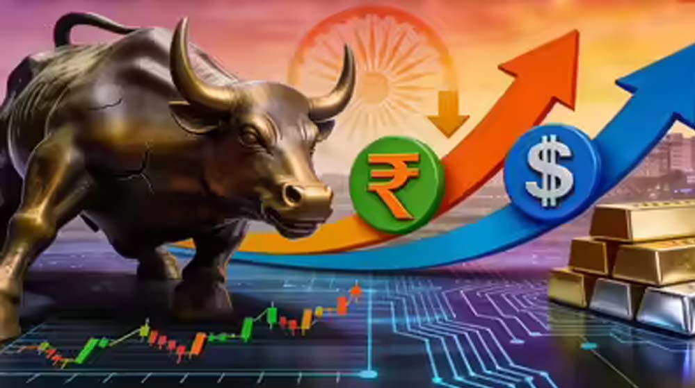 शेयर बाजार में तूफान: क्रूड 6% फिसला, सेंसेक्स 1000 अंक उछला