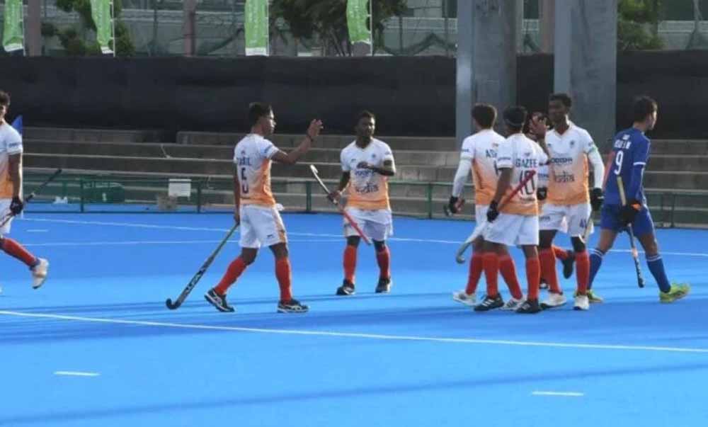 आशीष तानी पूर्ति की हैट्रिक से भारत बना चैंपियन, जापान को फाइनल में करारी शिकस्त आशीष तानी पूर्ति की हैट्रिक से भारत बना चैंपियन, जापान को फाइनल में करारी शिकस्त