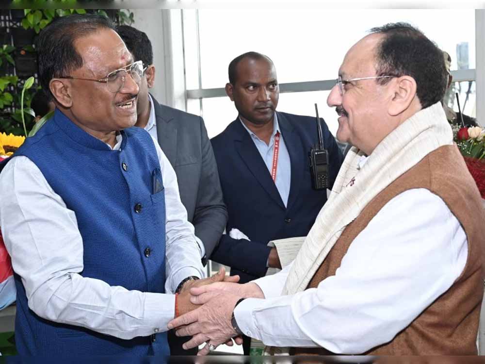 दिल्ली में CM साय की केंद्रीय मंत्री जेपी नड्डा से बैठक, स्वास्थ्य और किसानों से जुड़े मुद्दों पर मंथन दिल्ली में CM साय की केंद्रीय मंत्री जेपी नड्डा से बैठक, स्वास्थ्य और किसानों से जुड़े मुद्दों पर मंथन
