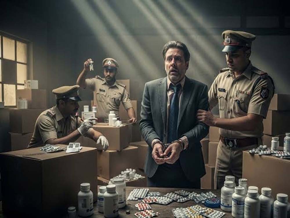 किसान पथ पर पकड़ी गई नकली दवाओं की खेप, एक आरोपी गिरफ्तार