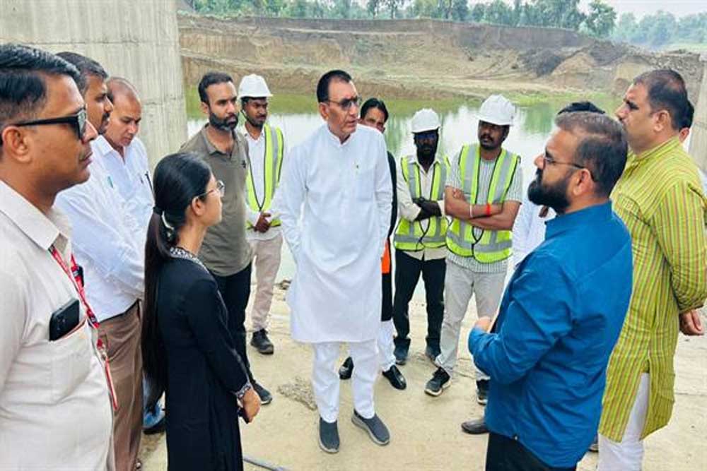 मंत्री पंवार ने किया सुठालिया वृहद सिंचाई परियोजना स्थल का निरीक्षण