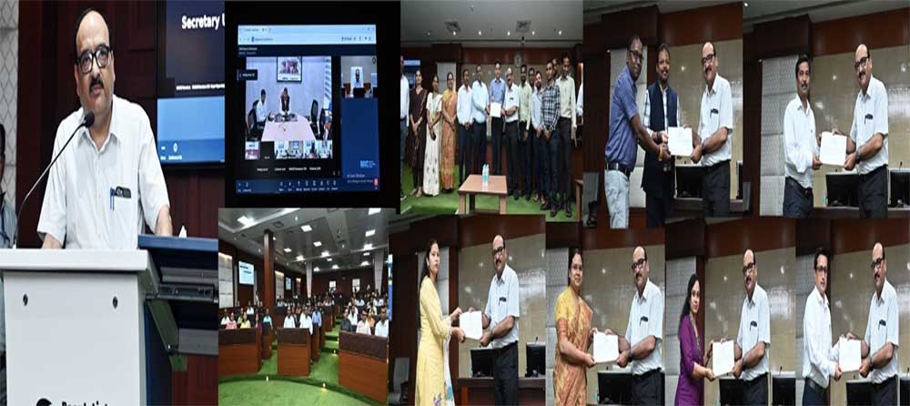ई-ऑफिस एवं समयबद्ध उपस्थिति में उत्कृष्ट प्रदर्शन करने वाले अधिकारी-कर्मचारी सम्मानित ई-ऑफिस एवं समयबद्ध उपस्थिति में उत्कृष्ट प्रदर्शन करने वाले अधिकारी-कर्मचारी सम्मानित