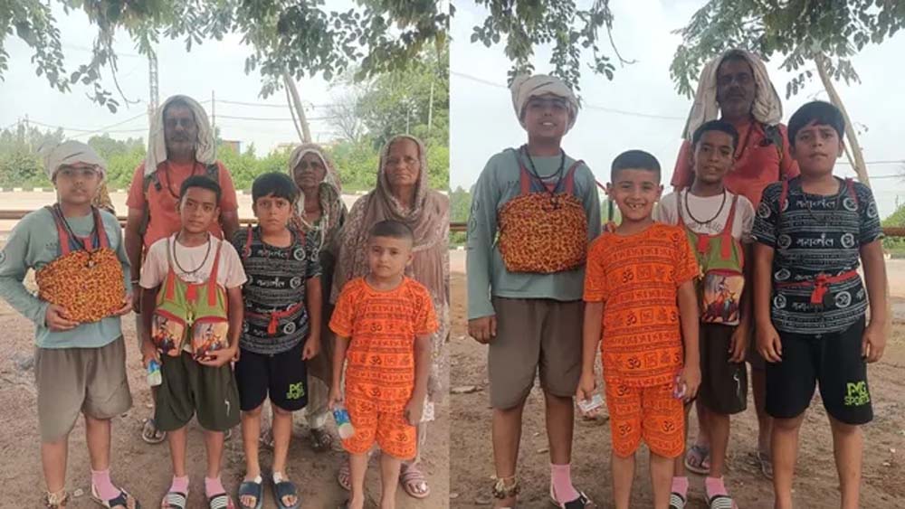 दादी, बेटे और पोतों ने साथ की कांवड़ यात्रा, सनातन संस्कारों की दिखी अनोखी मिसाल
