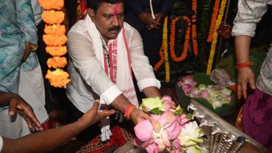 उप मुख्यमंत्री श्री विजय शर्मा हजारों श्रद्धालुओं के साथ पदयात्रा में हुए शामिल