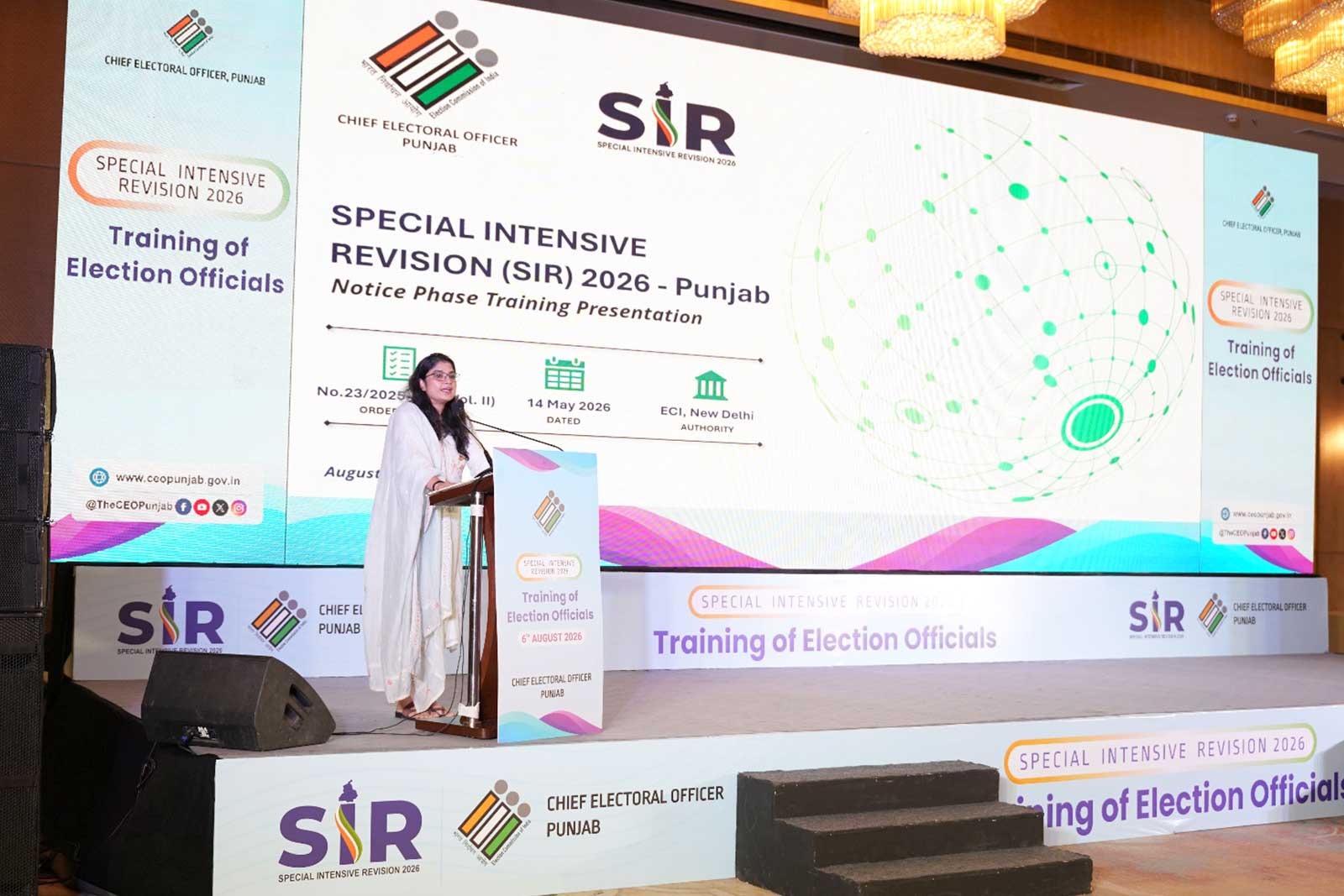 CEO अनिंदिता मित्रा ने कहा कि SIR-2026 के घर-घर जाकर सर्वे करने वाले चरण में BLO ने बहुत लगन और मिसाल कायम करने वाली भूमिका निभाई।